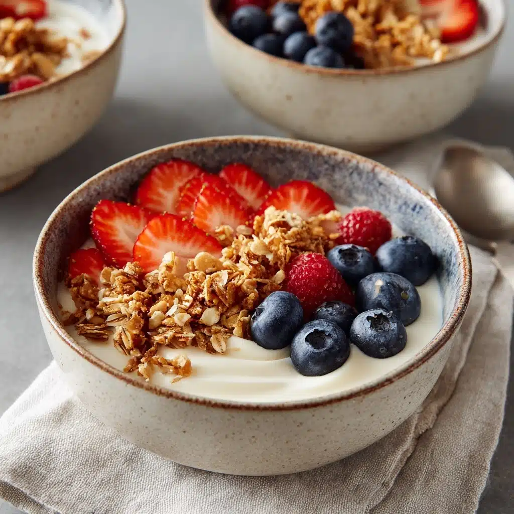 Granola with Yogurt and Fresh Fruits Recipe - Recipe Image