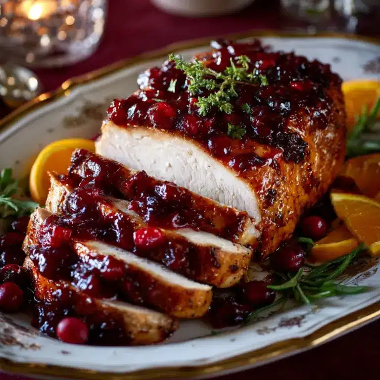 Cranberry Orange Glazed Turkey Breast Recipe