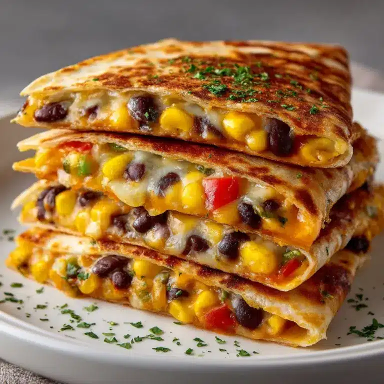Vegetable and Cheese Quesadilla Recipe