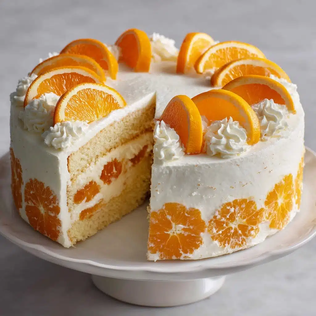 Orange Creamsicle Ice Cream Cake Recipe - Recipe Image