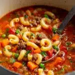 Beef and Macaroni Soup Recipe