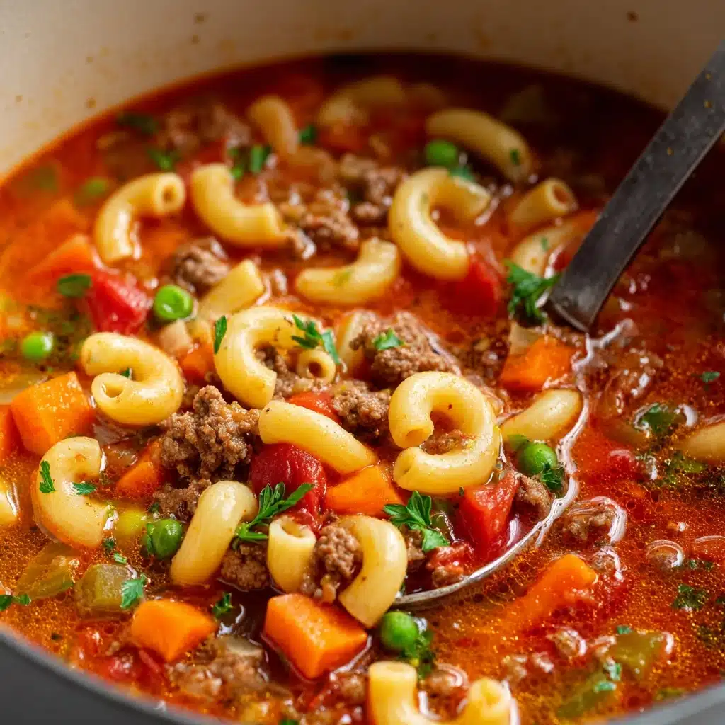Beef and Macaroni Soup Recipe