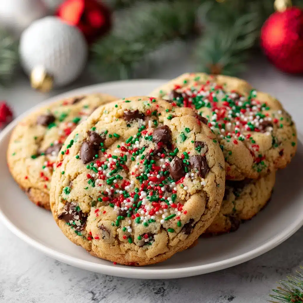 Christmas Chocolate Chip Cookies Recipe - Recipe Image