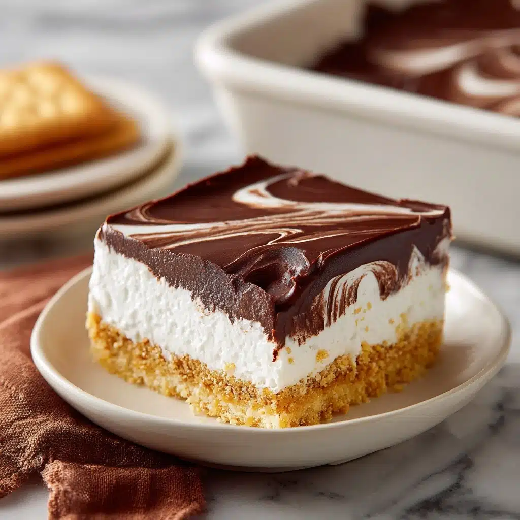 Eclair Cake with Chocolate Ganache Recipe - Recipe Image