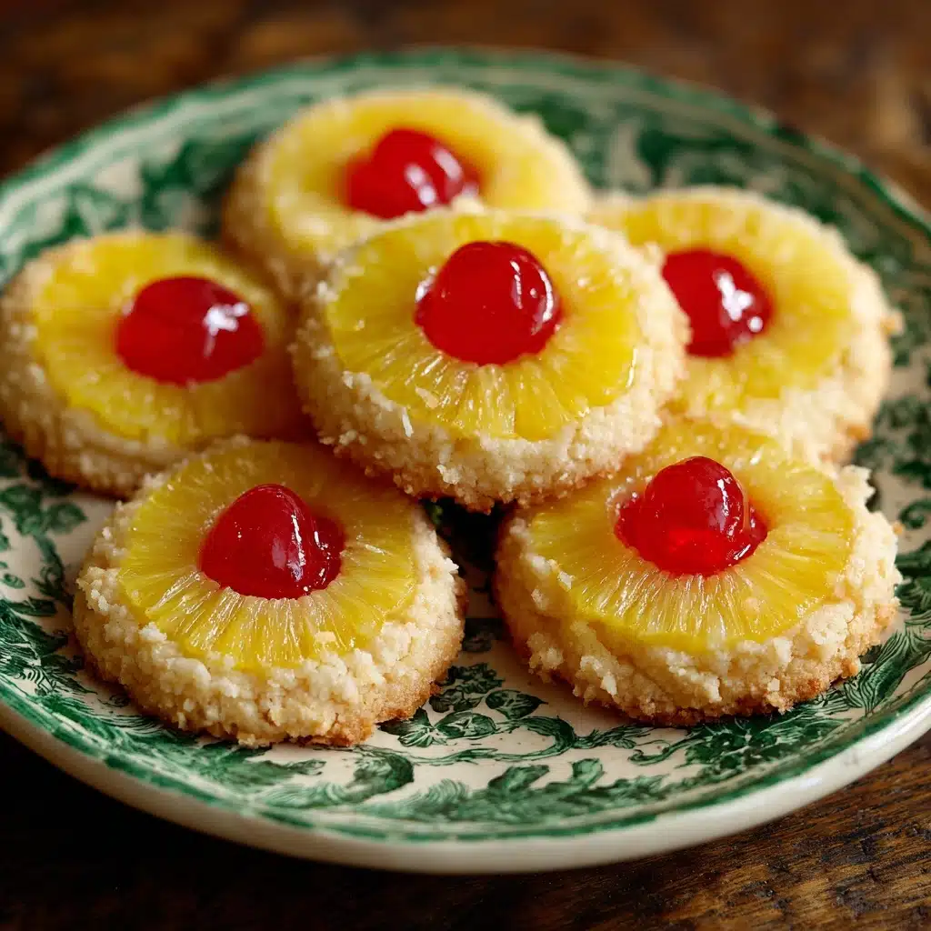 Christmas Pineapple Upside-Down Sugar Cookies Recipe - Recipe Image
