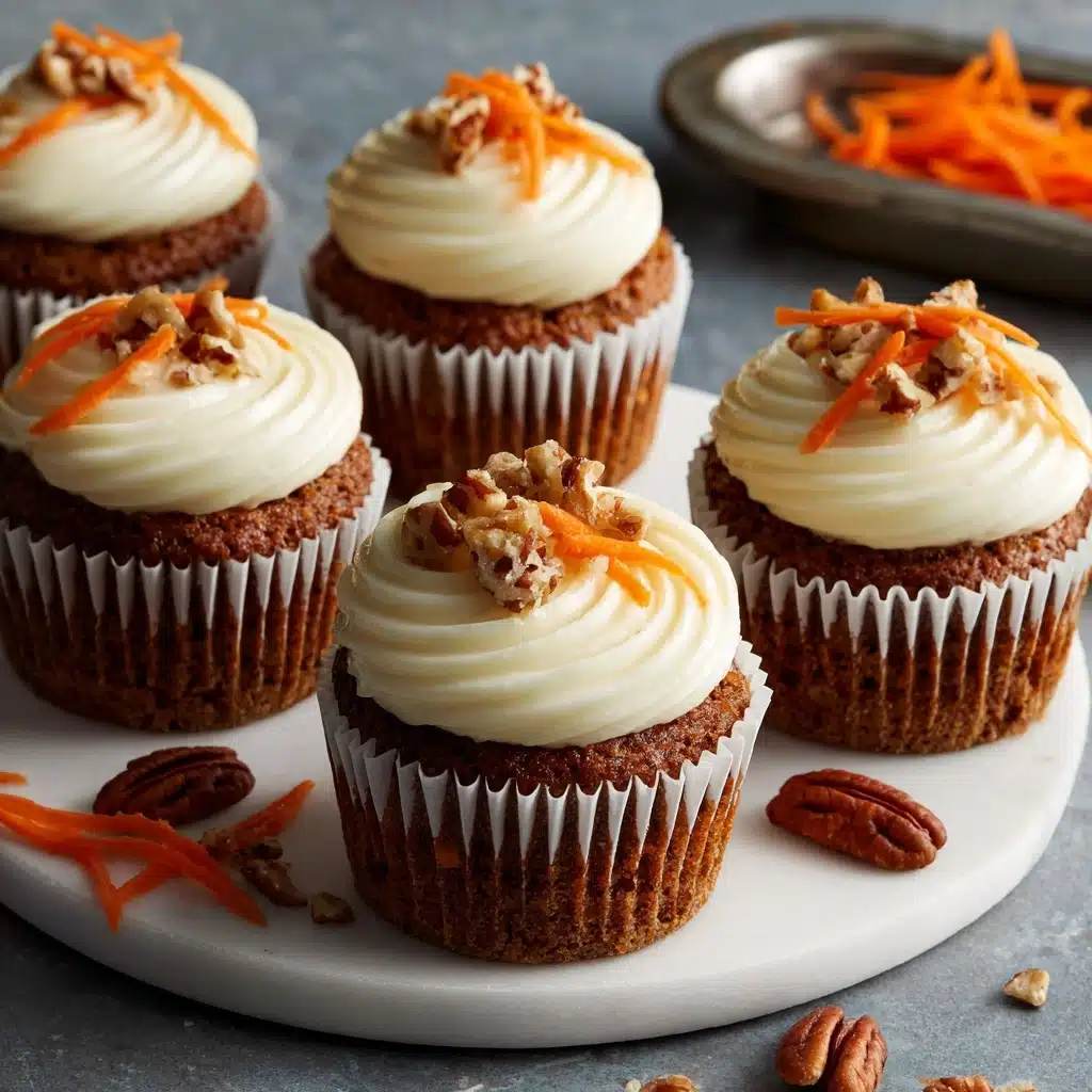 Easy Carrot Cake Cupcakes Recipe - Recipe Image
