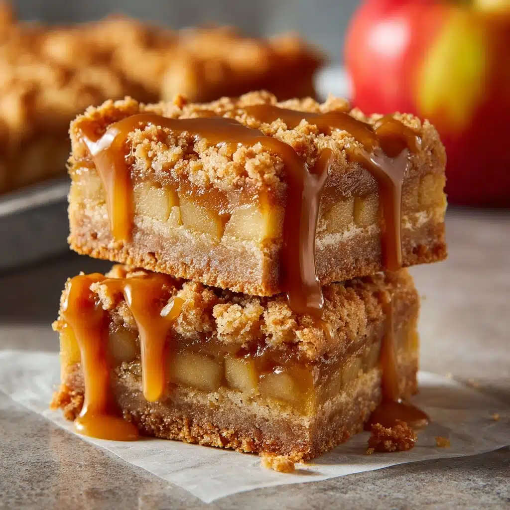Maple Glazed Apple Blondies Recipe