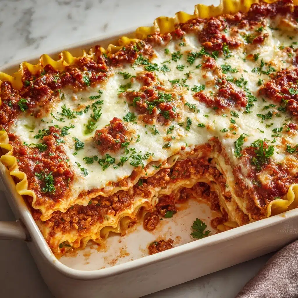 Easy Meat Lasagna Recipe - Recipe Image