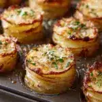 Parmesan Potato Stacks in Muffin Tin Recipe