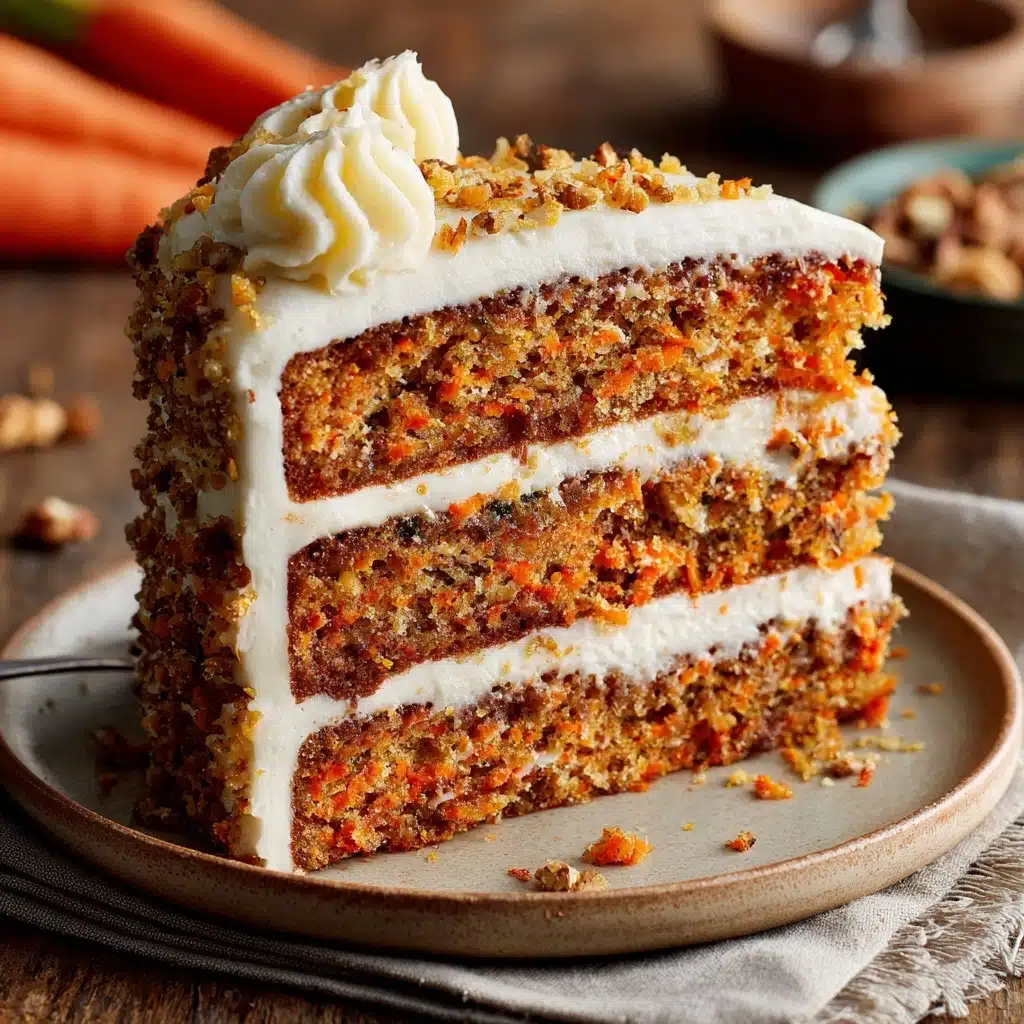 Moist Carrot Cake with Cream Cheese Frosting Recipe