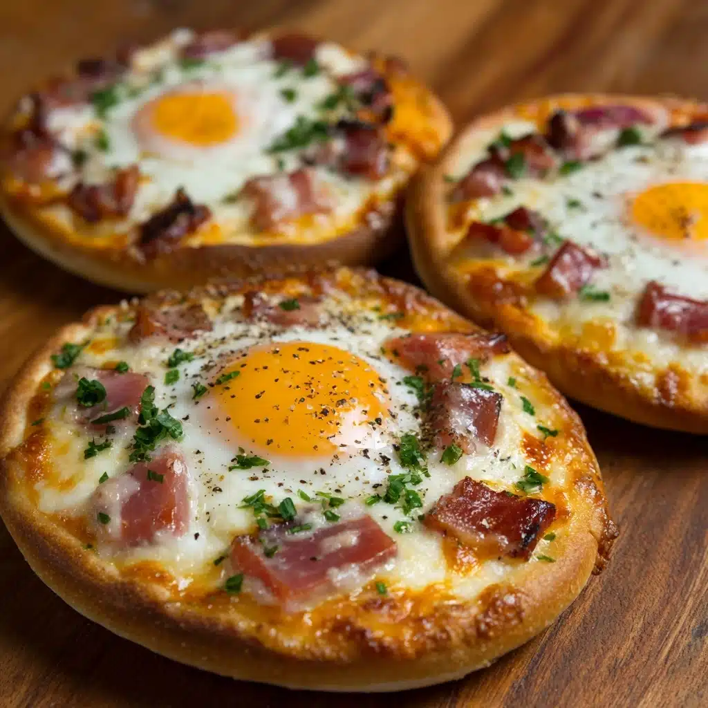 English Muffin Breakfast Pizza Recipe - Recipe Image