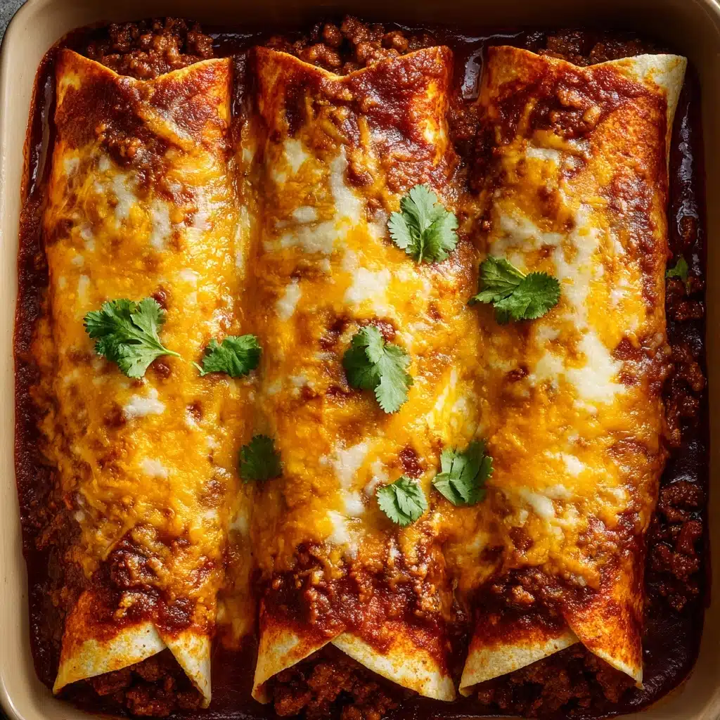 Cheesy Beef & Bean Enchiladas Recipe - Recipe Image