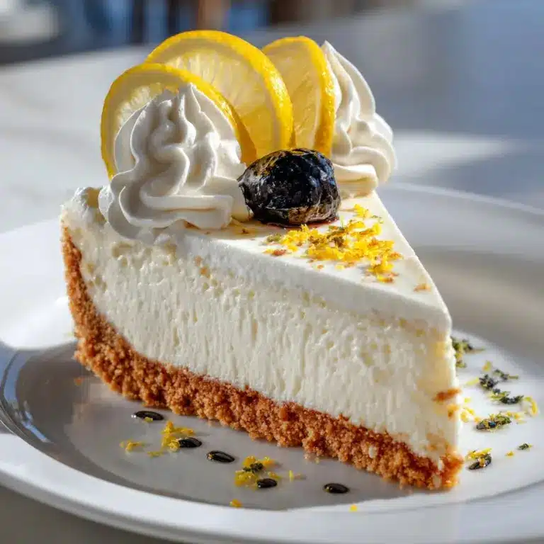 No-Bake Lemon Cheesecake Recipe