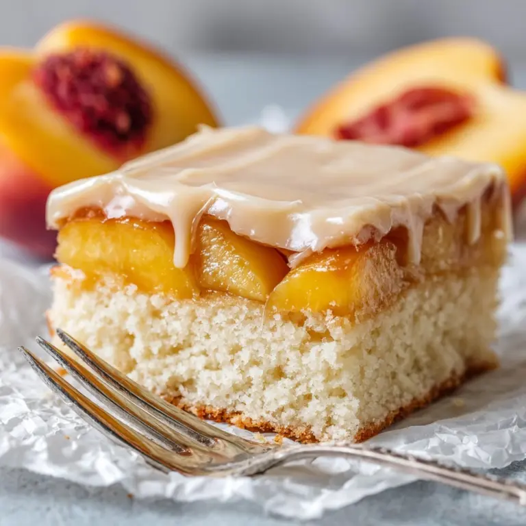 Brown Sugar Peach Cake Recipe