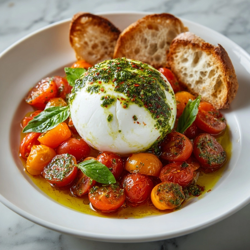 Tomato Burrata Salad Recipe - Recipe Image