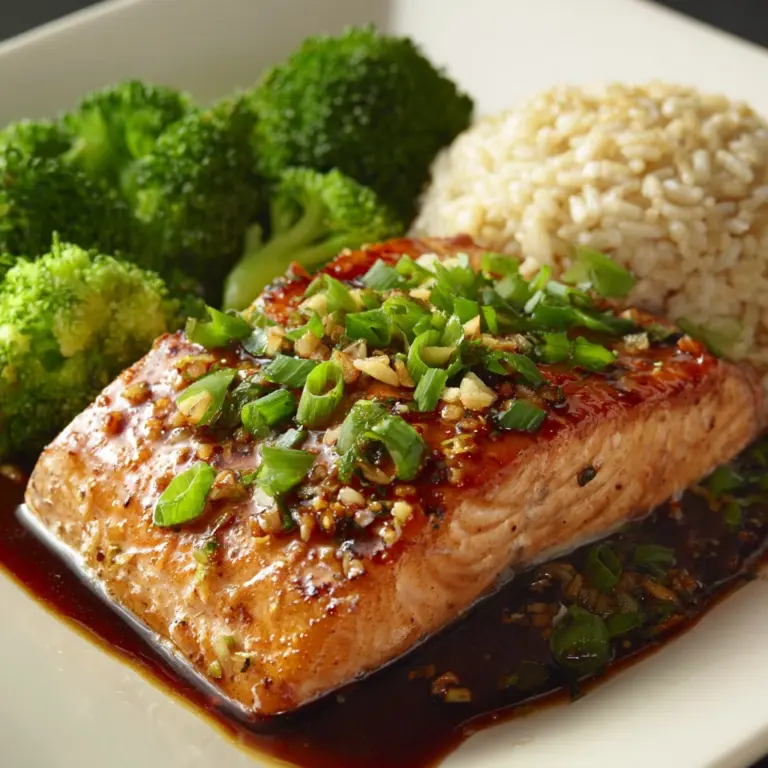 Honey Garlic Soy Glazed Salmon Recipe