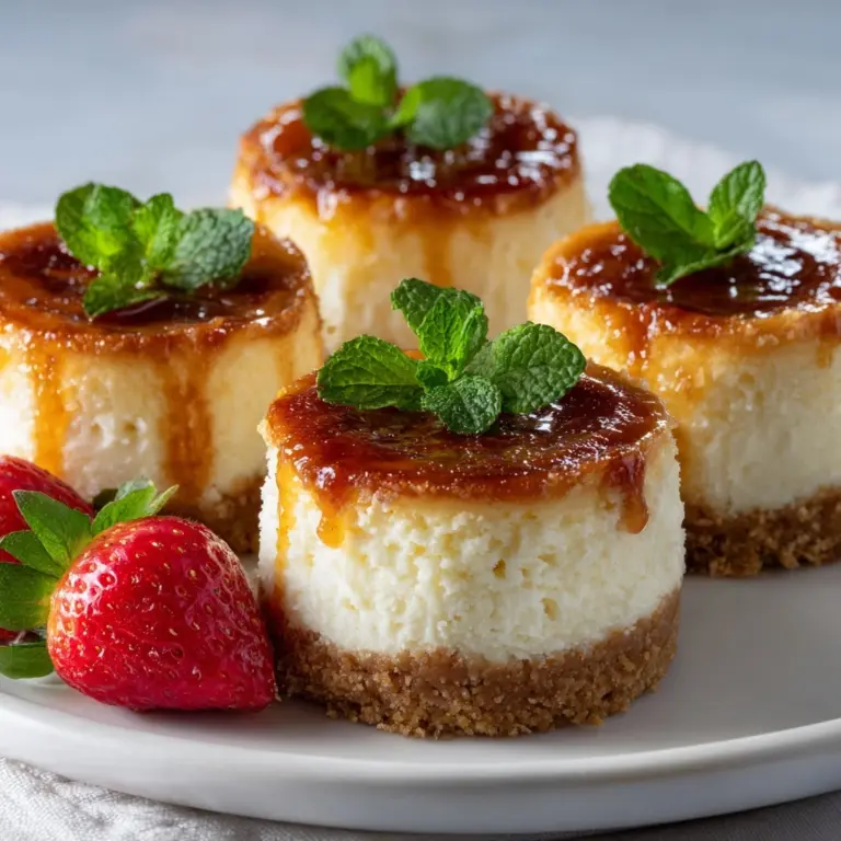 Mini Crème Brûlée Cheesecakes Recipe