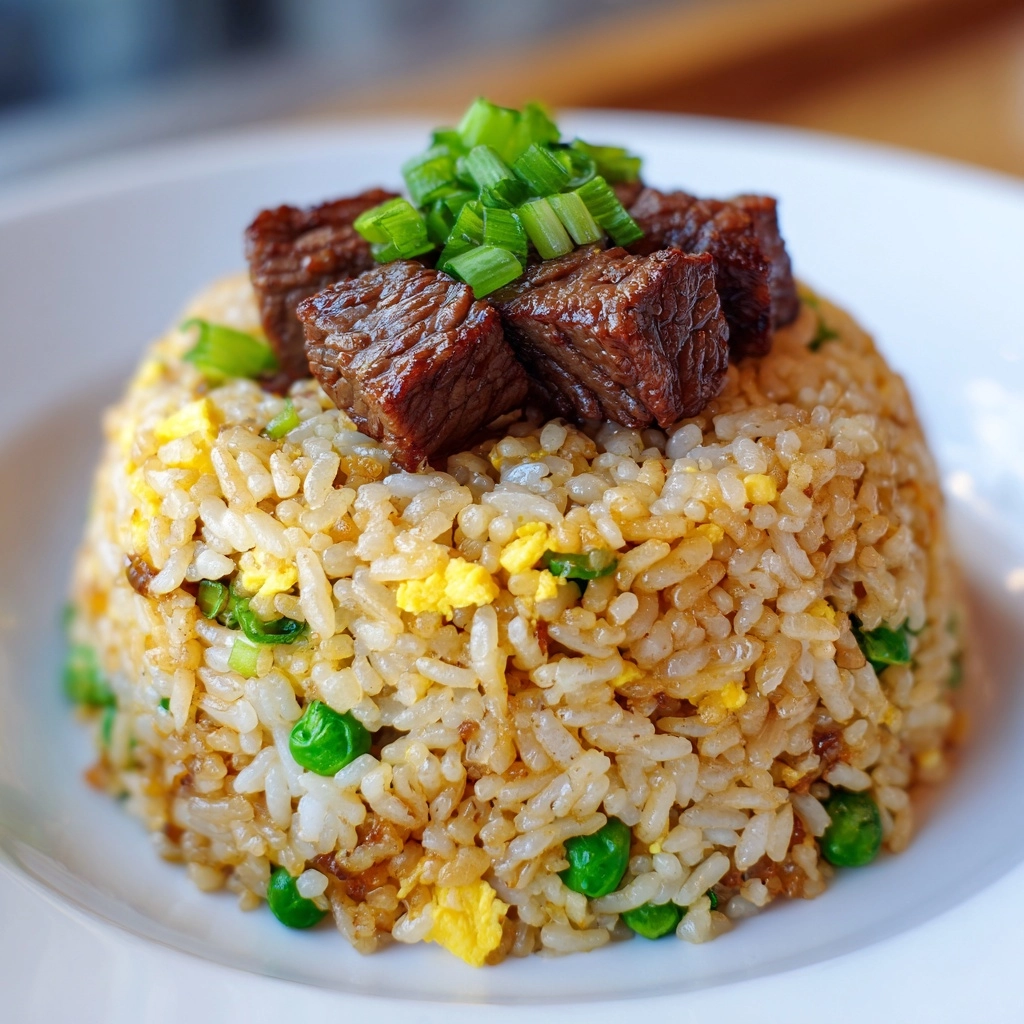 Golden Steak Fried Rice Recipe