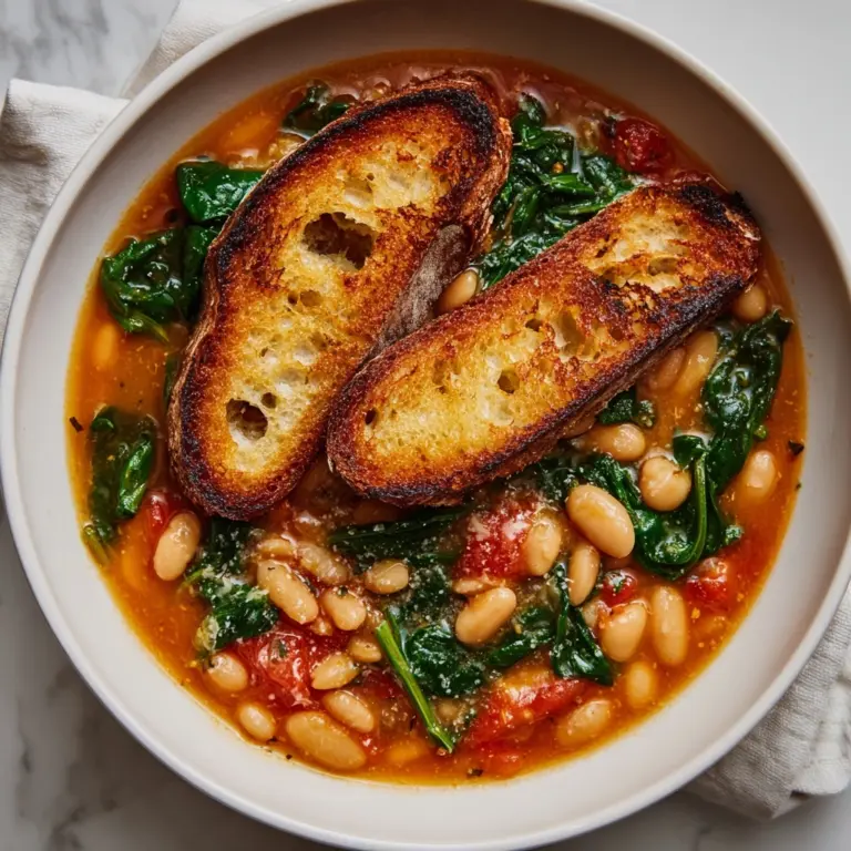 Creamy Tomato White Bean Stew Recipe