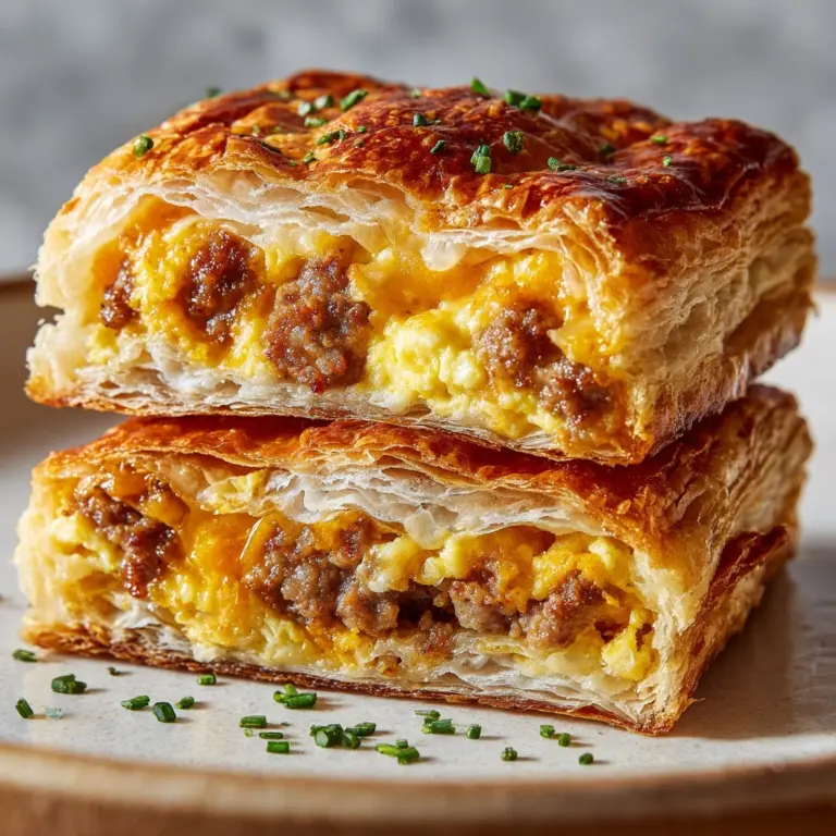 Sausage Cheese Butter Swim Biscuits Recipe