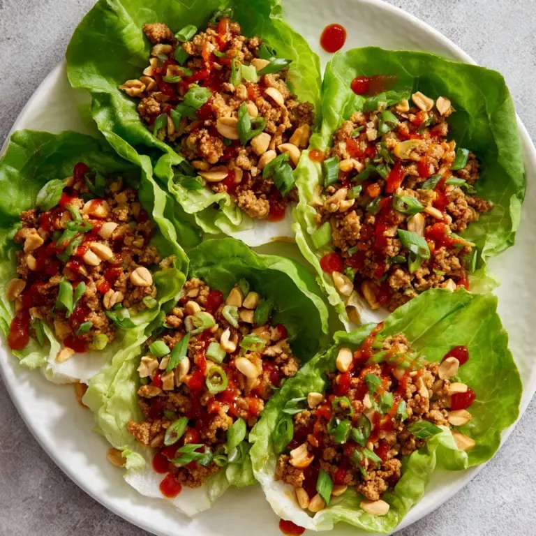Healthy Chicken Lettuce Wraps Recipe