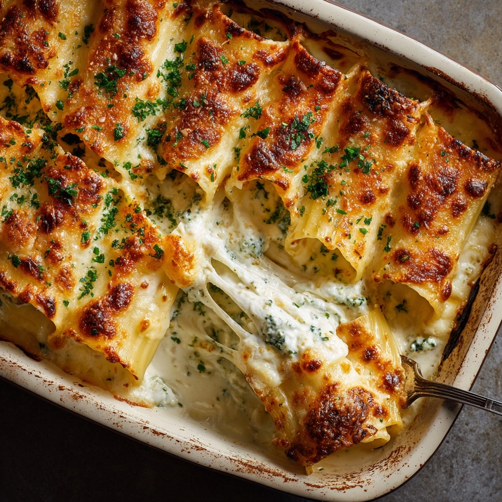 Chicken Alfredo Manicotti Recipe