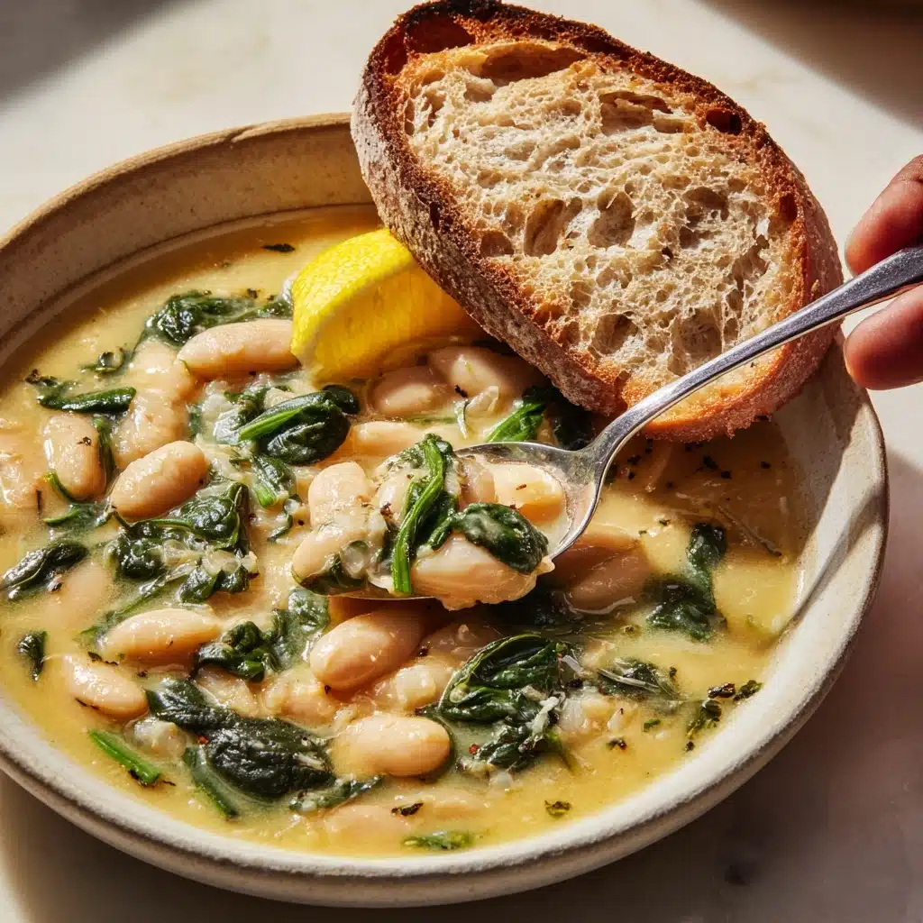 Creamy Lemon Garlic Butter Beans Recipe - Recipe Image