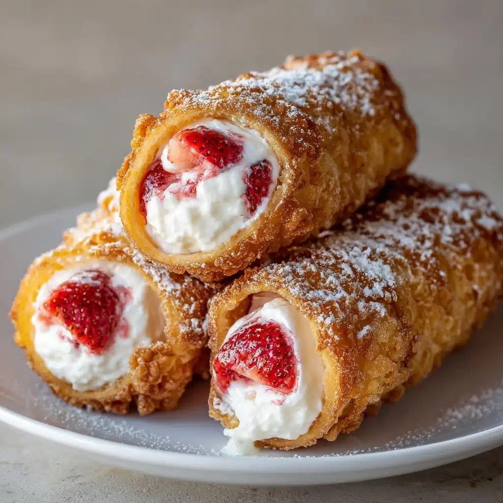Strawberry Cheesecake Egg Rolls Recipe - Recipe Image