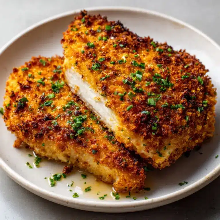 Ranch Parmesan Crusted Baked Chicken Recipe