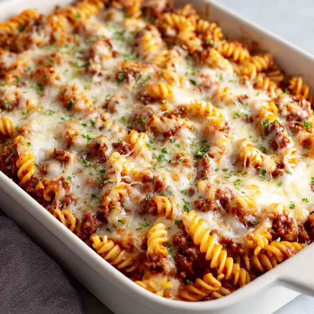Cheesy Pepperoni Pasta Bake Recipe