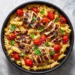 Tomato Basil Pasta with Balsamic Grilled Chicken Recipe