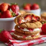 Sourdough Strawberry Cheesecake Cookies Recipe