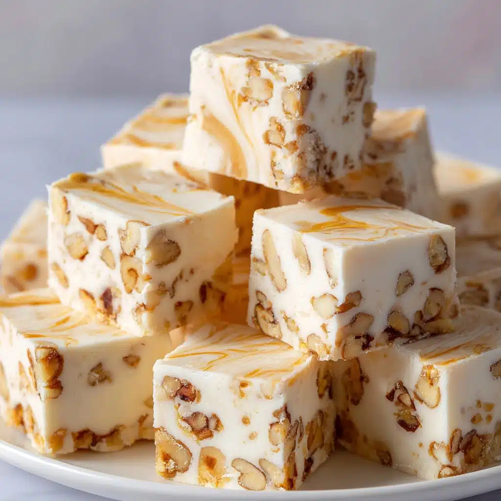 Caramel Pecan White Chocolate Fudge Recipe - Recipe Image