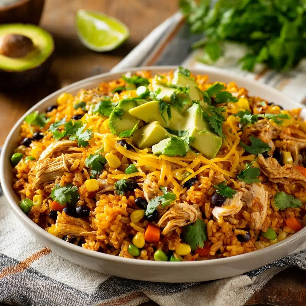 Instant Pot Weeknight Chicken and Rice Burrito Bowls Recipe - Recipe Image