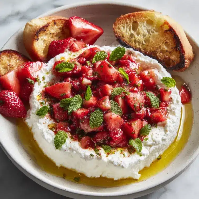 Whipped Feta Dip with Roasted Strawberries Recipe