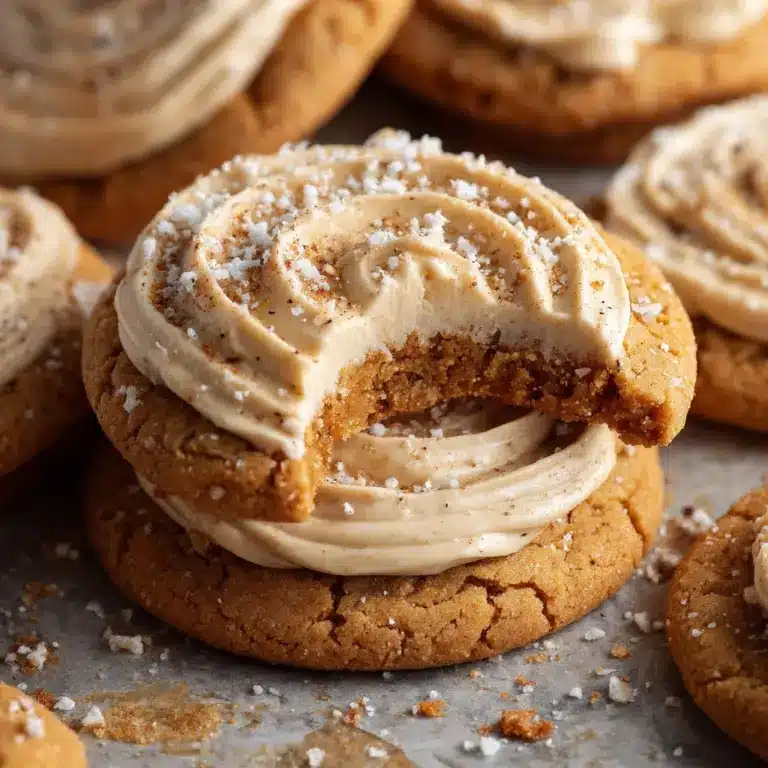 Soft Pumpkin Cookies with Salted Maple Frosting Recipe