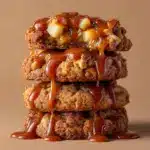 Caramel-Drizzled Apple Cinnamon Cookies Recipe