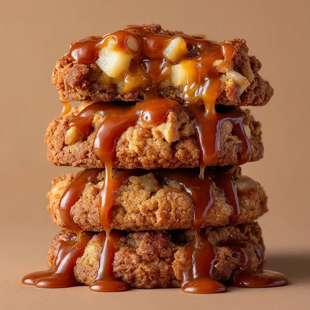 Caramel-Drizzled Apple Cinnamon Cookies Recipe
