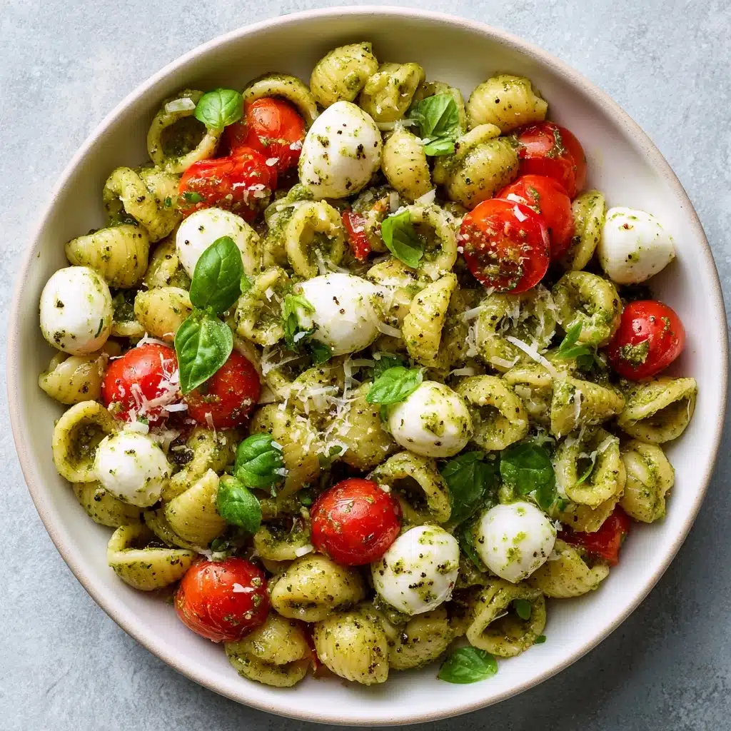 Pesto Caprese Pasta Salad Recipe