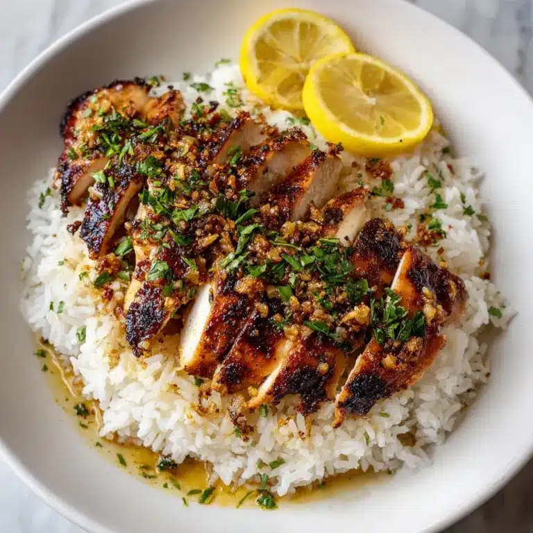 Lemon Garlic Parmesan Chicken & Rice Recipe