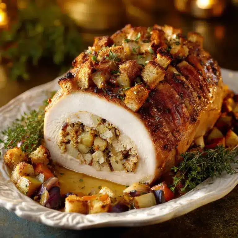 Christmas Stuffed Turkey Breast Recipe