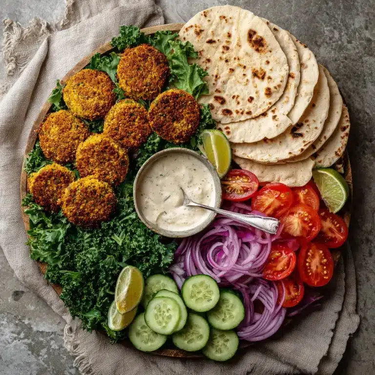 Falafel Wraps with Tahini Sauce Recipe