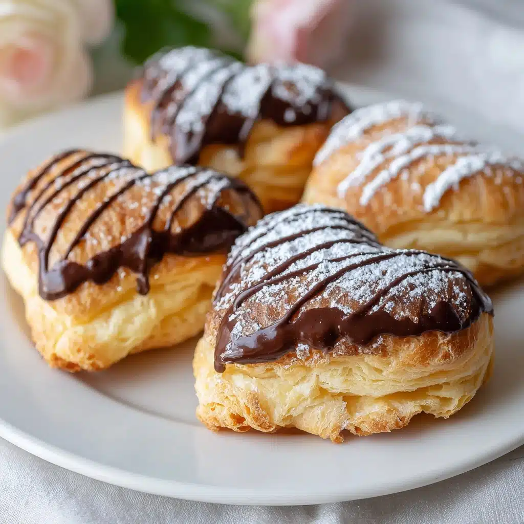 Nutella Puff Pastry Hearts Recipe - Recipe Image