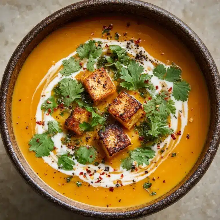 Spiced Butternut Squash and Sweet Potato Soup Recipe