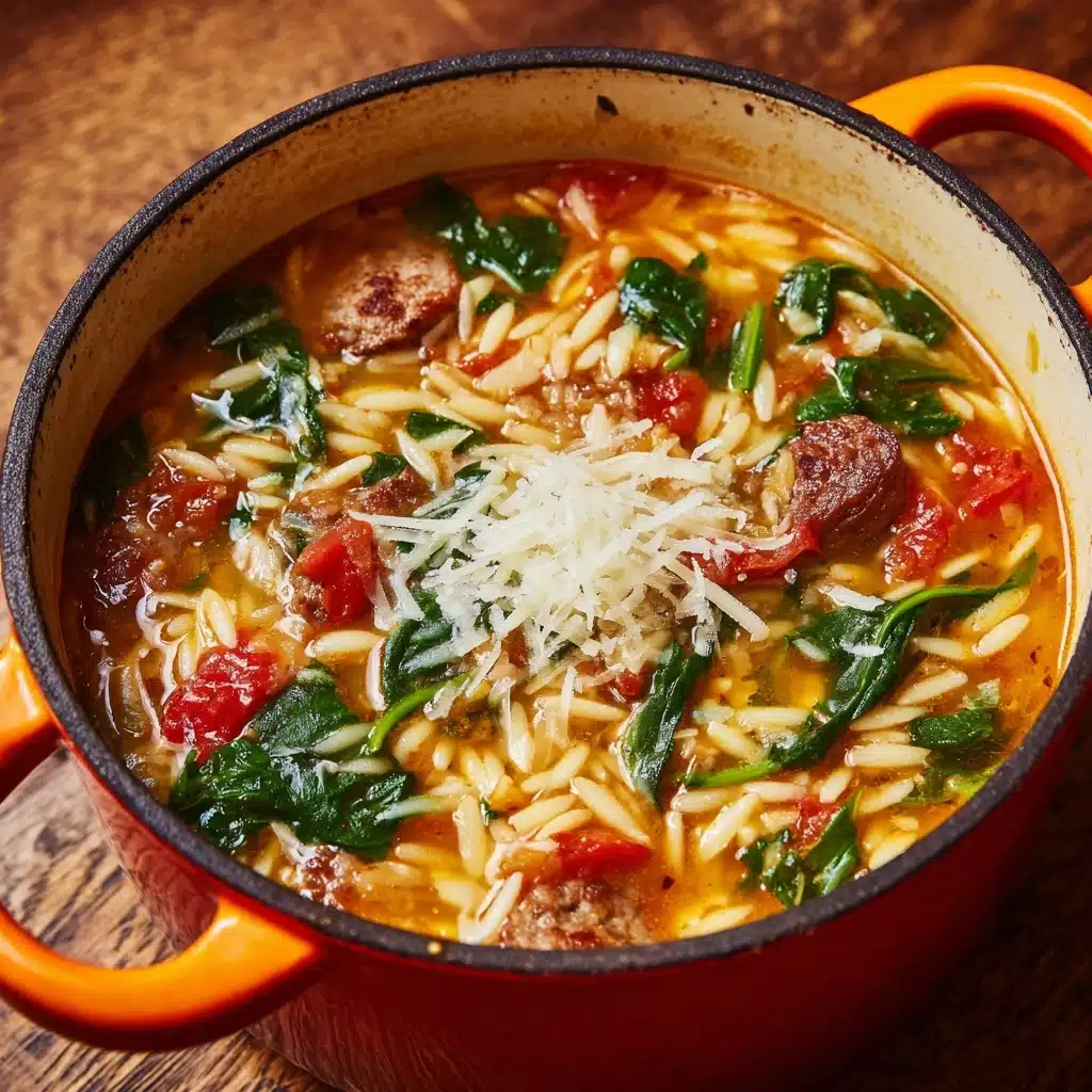 Marry Me Sausage Orzo Soup Recipe - Recipe Image