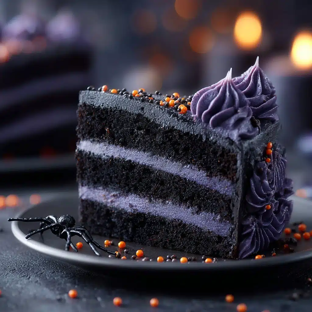 Spooky Black Velvet Halloween Cake Recipe - Recipe Image