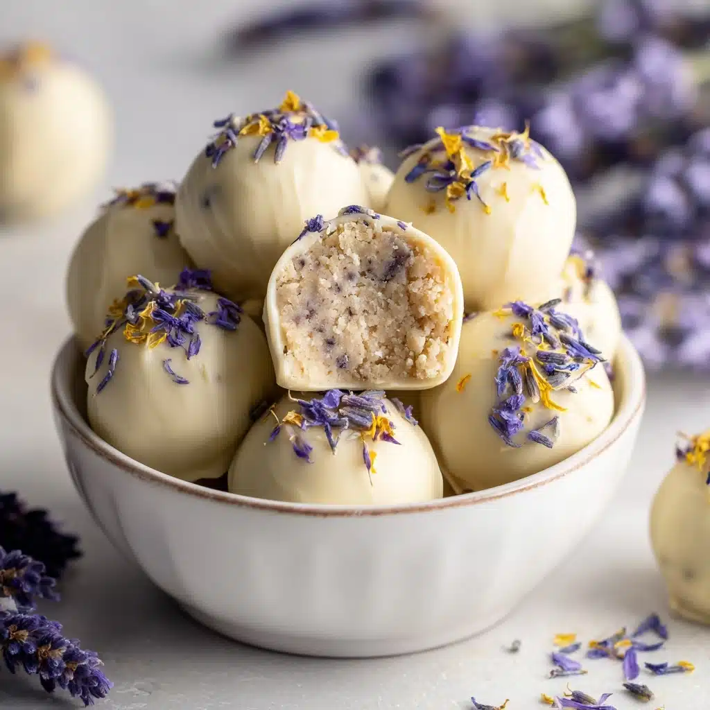 Honey Lavender White Chocolate Truffles Recipe - Recipe Image