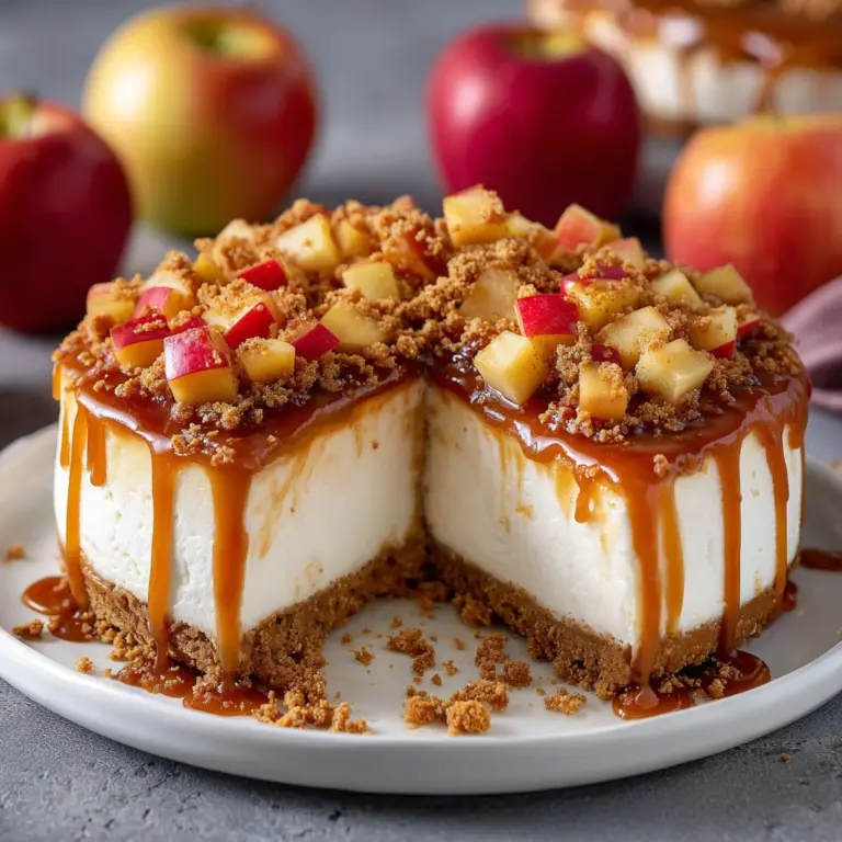 No-Bake Apple Pie Cheesecake Recipe