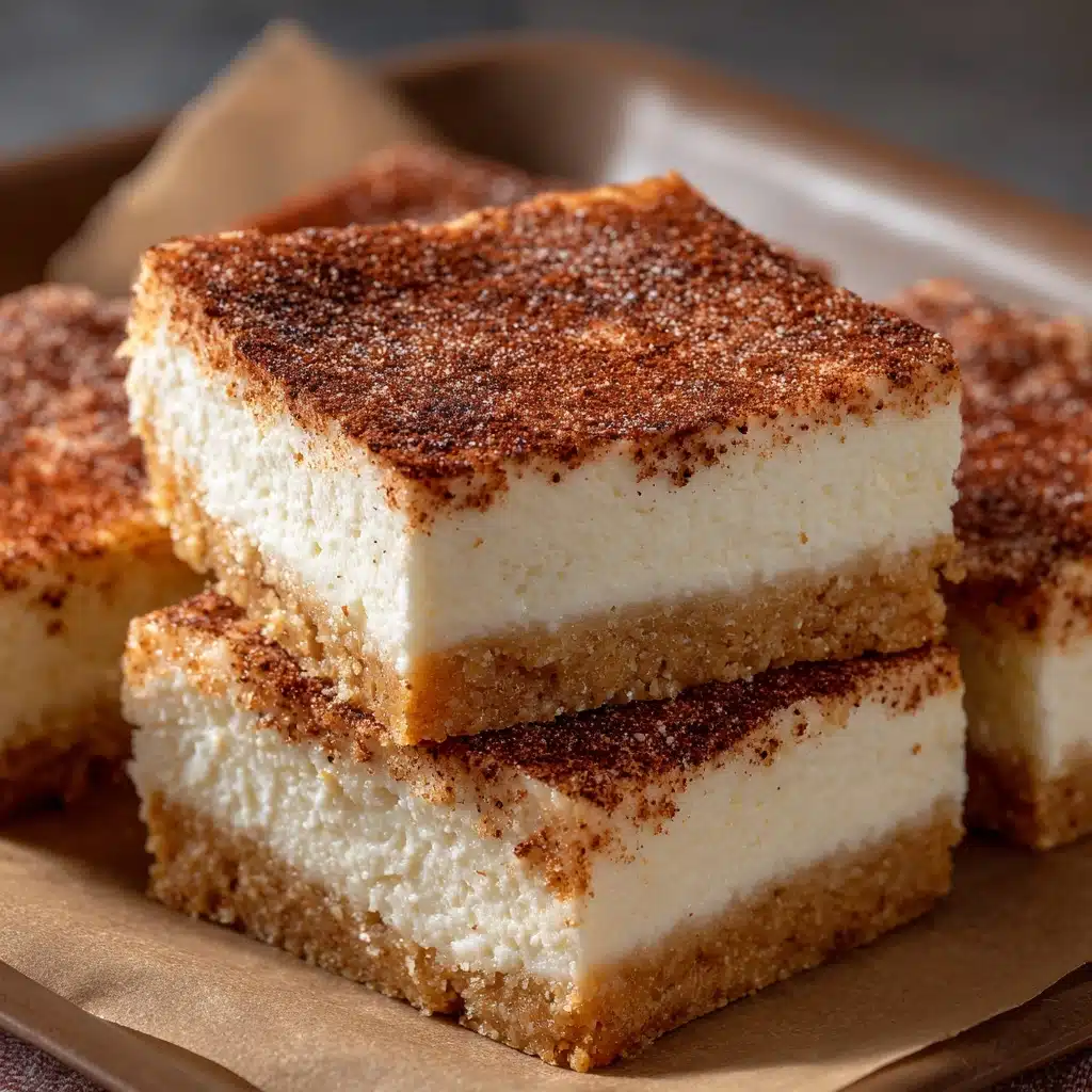 Cinnamon Churro Cheesecake Bars Recipe