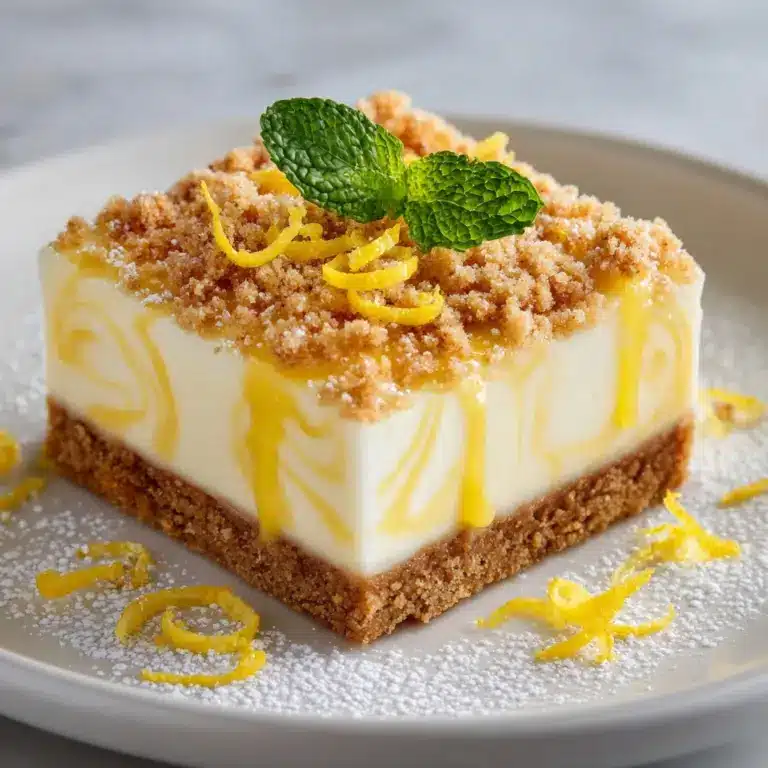 Lemon Cheesecake Bars Recipe